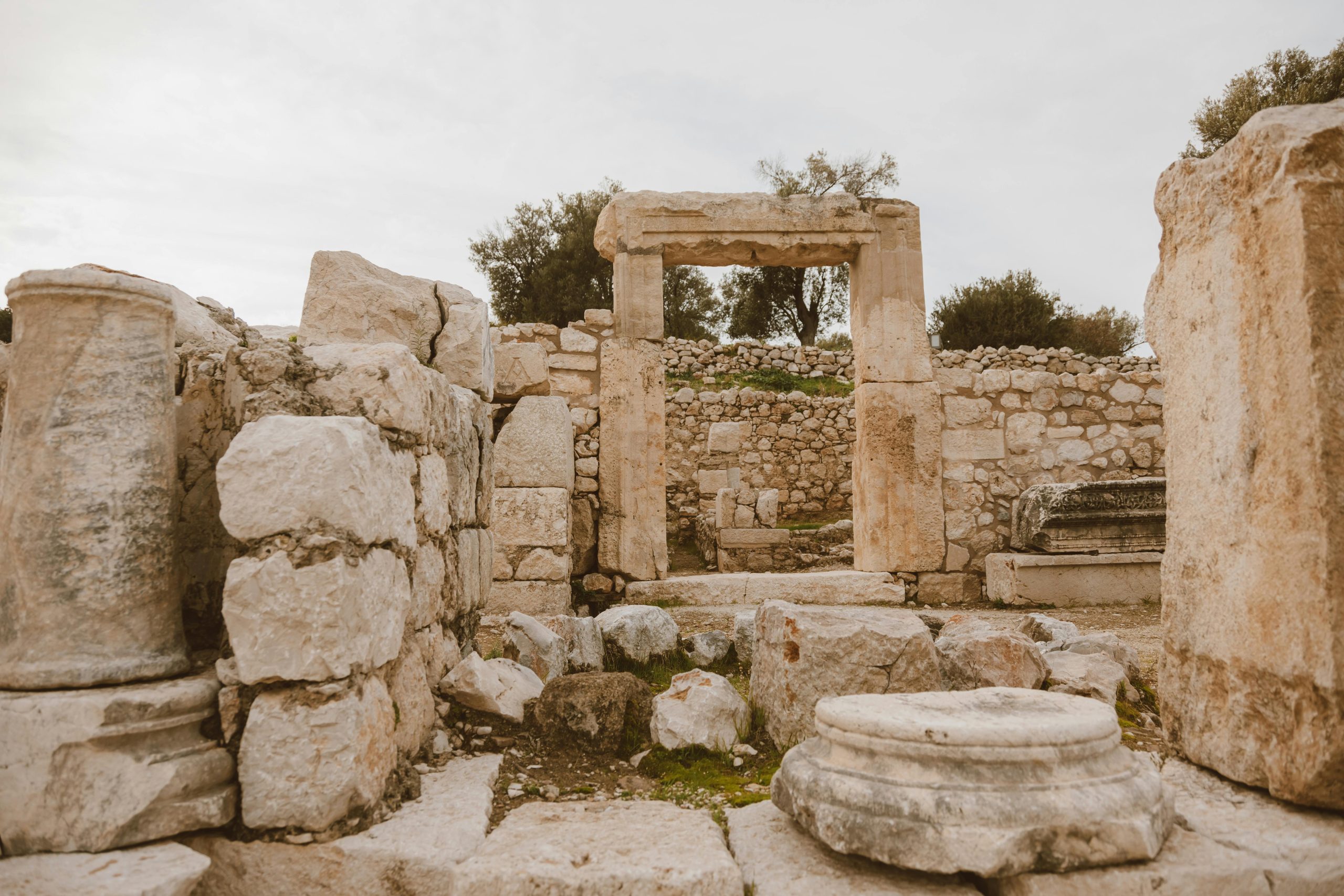 Vue aérienne et structures de Çatalhöyük