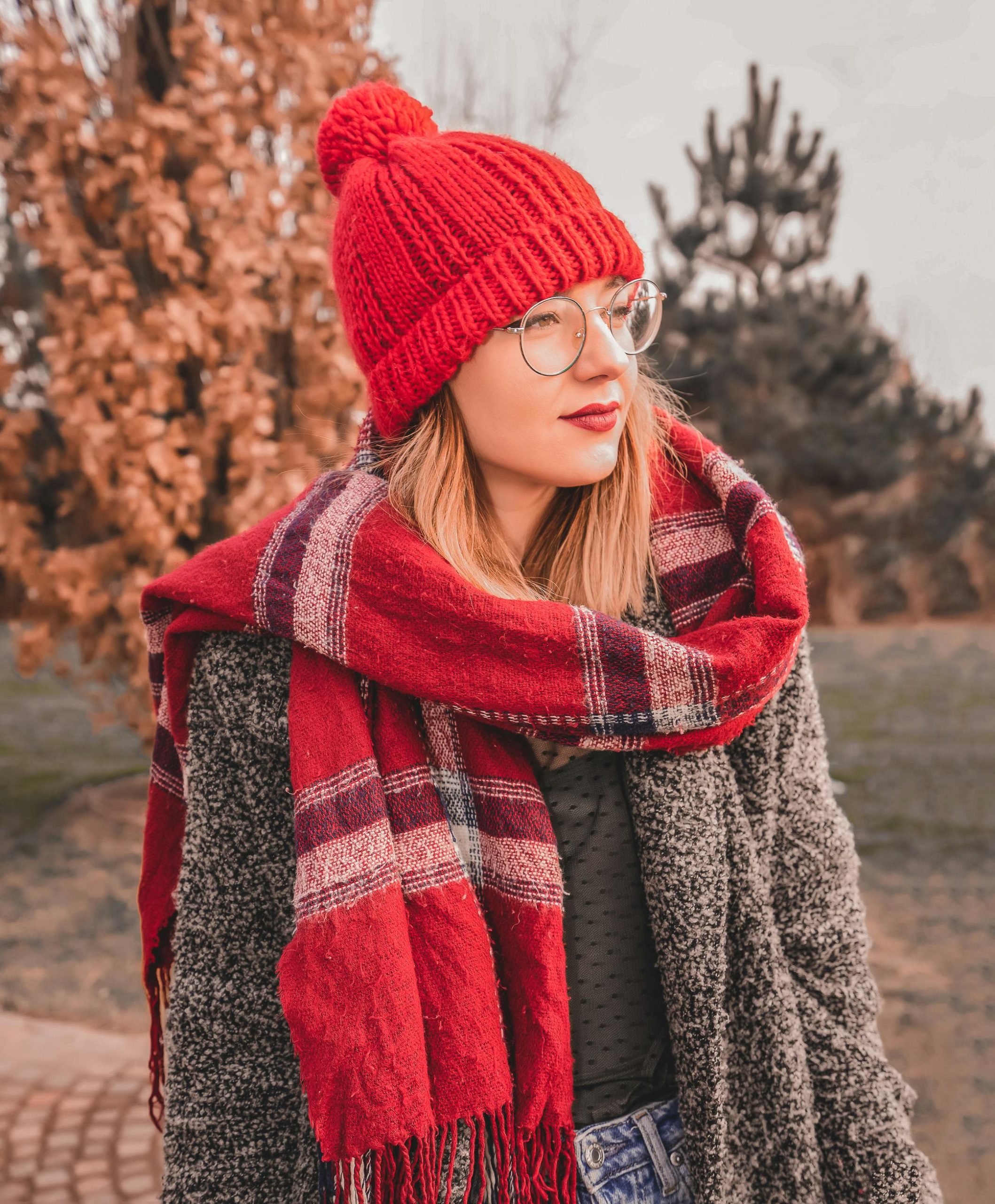 Écharpe 100 laine femme hiver